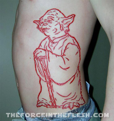scarification tattoo. #1 Yoda Scarification